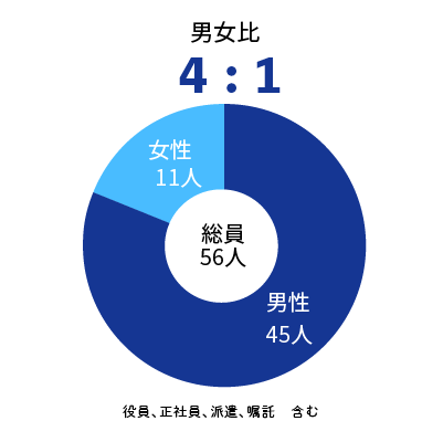 男女比のグラフ