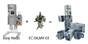 イージーナノにEC-05を接続すると連続循環処理が可能