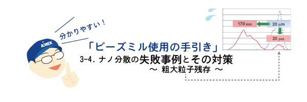 粗大粒子残存を抑制する　新型ビーズミルNeo-アルファミル～さようなら粗大粒子～